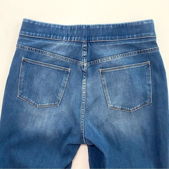 Soft Surroundings The Ultimate Denim Pull On Relaxed Straight Jeans Medium 31" - Picture 4 of 10